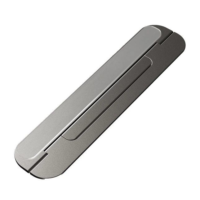 Powerology Ultra-Thin Laptop Stand - Grey - Powerology Ultra-Thin Laptop Stand can improve your workspace setup with its special ultra thin design