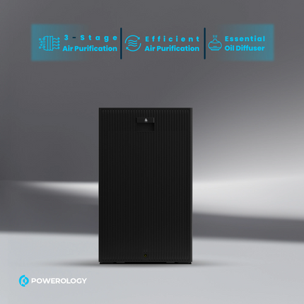 Transform your indoor environment with the Powerology Smart Air Purifier, an engineered air purifier that efficiently promotes cleaner and healthier i