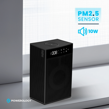 Transform your indoor environment with the Powerology Smart Air Purifier, an engineered air purifier that efficiently promotes cleaner and healthier i