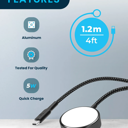​Elevate your Apple Watch charging experience with the Powerology Braided Apple Watch Charger. This premium charger features a durable braided design 