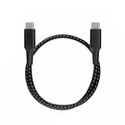 Powerology 60W C-C 30cm V2.0 cables for iPhone - Introducing the Powerology Braided USB-C to USB-C Data & Fast Charge Cable (30cm/0