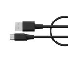 POWEROLOGY USB-A TO USB-C TPE JACKET OVER-MOLDED CABLE 2 METER - BLACK