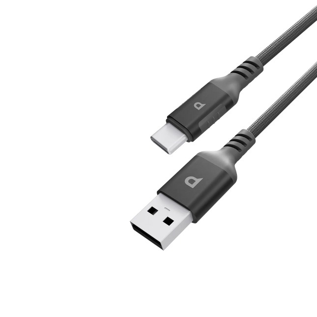 Powerology Power Sync Weave USB-A to USB-C PD 20W - Gray