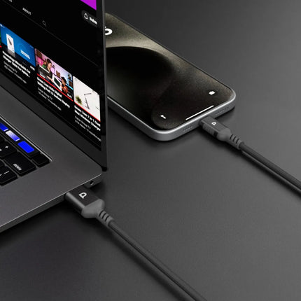 Powerology Power Sync Weave USB-A to USB-C PD 20W - Gray