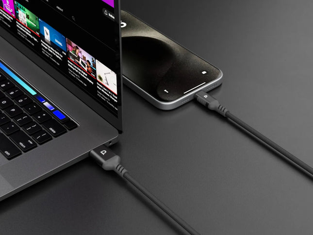 Powerology Power Sync Weave USB-A to USB-C PD 20W - Gray