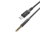 Powereology AUX 3.5mm to USB-C Aluminium Cable 1.2M – Dark Grey