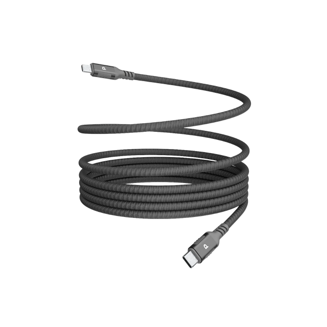Powereology 60W USB-C to USB-C Magnetic V2.0 Cable 1.2M – Dark Grey
