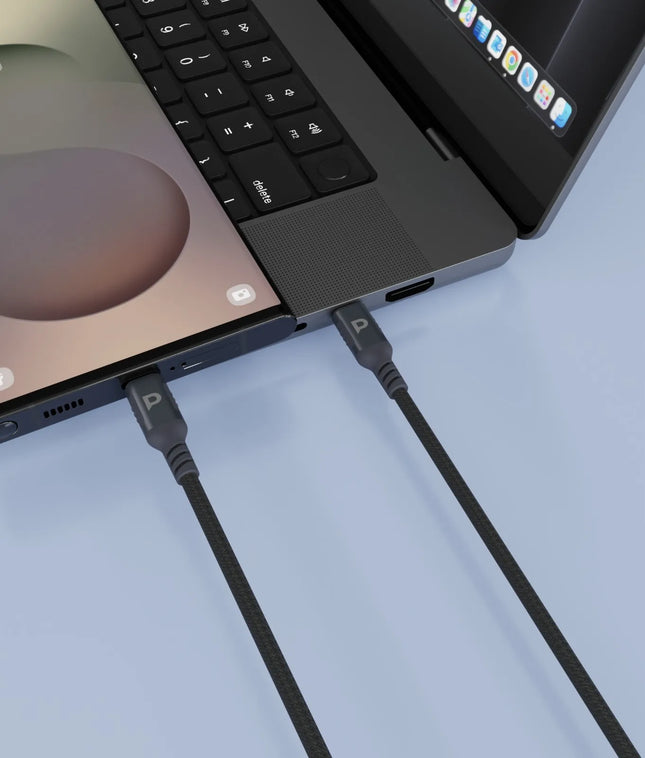 Powereology 100W USB-C to USB-C V3.1 5G Metal Plug Nylon Braided Cable