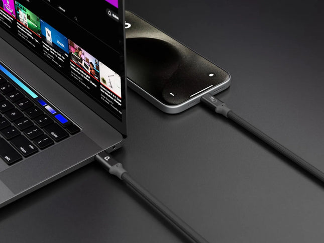Powereology 240W USB4 Thunderbolt 40G Aluminium Shell Nylon Braided Cable