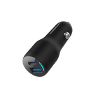 Powerology 35W PD + QC3.0 LED Dual Ports Car Charger -Black