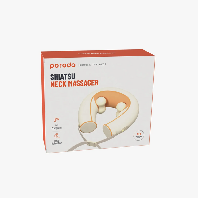 The Porodo Shiatsu Neck Massager is all you need to have a relaxed time at home. This neck massager can massage your neck for over three hours and hel