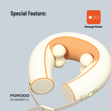 The Porodo Shiatsu Neck Massager is all you need to have a relaxed time at home. This neck massager can massage your neck for over three hours and hel