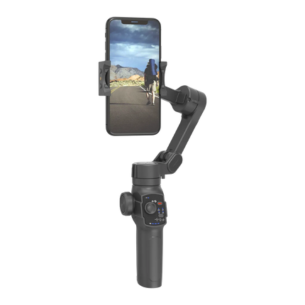 Introducing the Porodo 3-Axis Gimbal Stabilizer, where modern science and creative videography meet. Get fluid dynamic photos with powerful AI trackin