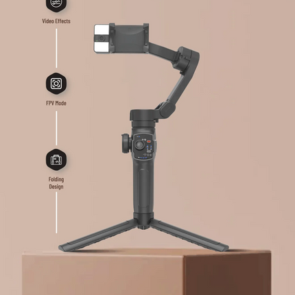 Introducing the Porodo 3-Axis Gimbal Stabilizer, where modern science and creative videography meet. Get fluid dynamic photos with powerful AI trackin