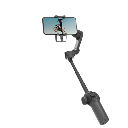 Introducing the Porodo 3-Axis Gimbal Stabilizer, where modern science and creative videography meet. Get fluid dynamic photos with powerful AI trackin