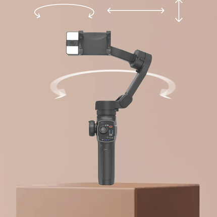 Introducing the Porodo 3-Axis Gimbal Stabilizer, where modern science and creative videography meet. Get fluid dynamic photos with powerful AI trackin