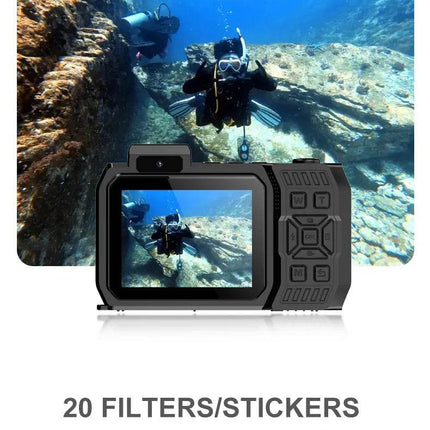 Porodo Waterproof Digital Camera Dual Screen & 18x Zoom - Clix