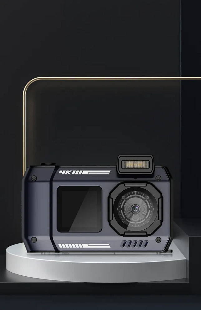 Capture memorable moments in any environment with the Porodo Waterproof Digital Camera. This camera features dual screens and 18x zoom, making it easy