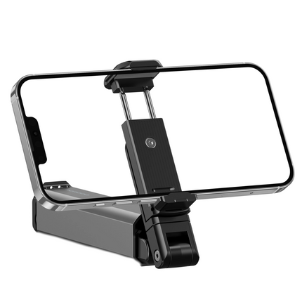 For the ultimate comfort and steadiness of your mobile phone, whether while in use or not, the Porodo Aluminum Alloy Phone Mount is introduced. This f