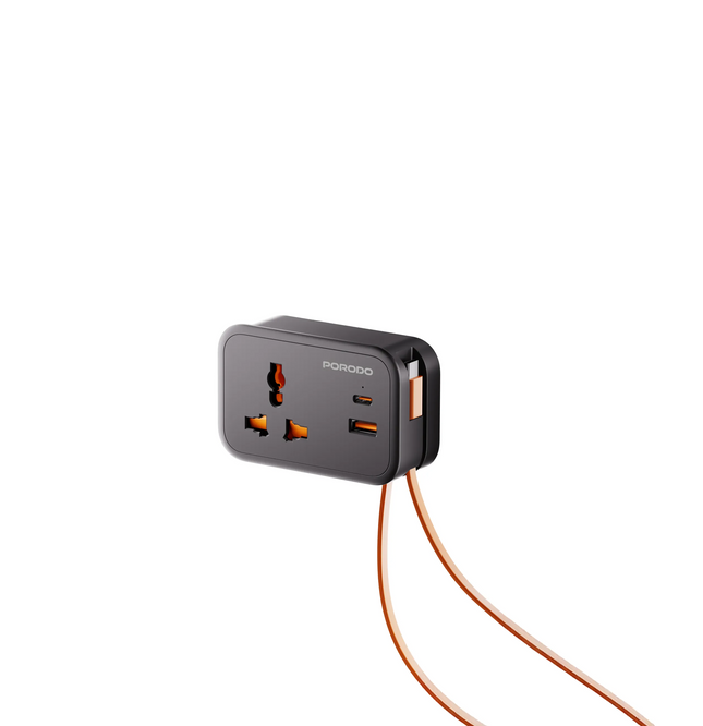 The Porodo Universal Wall Socket provide a reliable and convenient solution for every power need. With a rated voltage of 250V and an absolute maximum