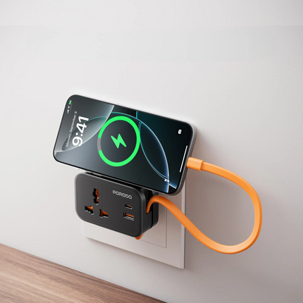 The Porodo Universal Wall Socket provide a reliable and convenient solution for every power need. With a rated voltage of 250V and an absolute maximum