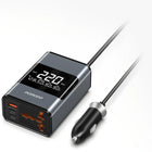 PORODO 200W CAR POWER INVERTER UNIVERSAL PLUG - GREY