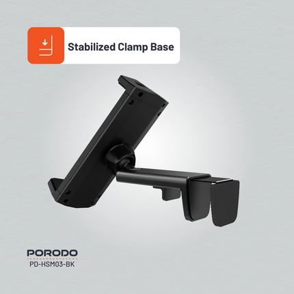 The Porodo HS03 Universal Adjustable Table &amp; Phone Mount provides hands-free convenience through its perfect and durable design that was meant to 
