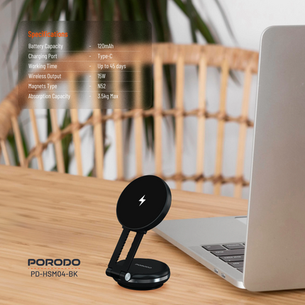 The powerful and very convenient accessory Porodo Vacseal MagSafe Charging Mount is a proficient tool for easy charging and firm hold-on with a batter