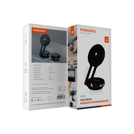 The powerful and very convenient accessory Porodo Vacseal MagSafe Charging Mount is a proficient tool for easy charging and firm hold-on with a batter