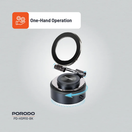 The Porodo Vacuseal MagSafe Magnetic Mount is a versatile and powerful phone holder designed for secure mounting and hands-free convenience. This devi