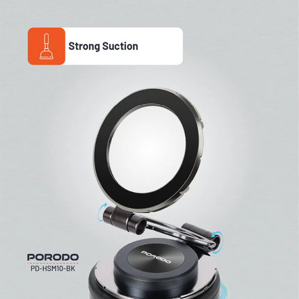 The Porodo Vacuseal MagSafe Magnetic Mount is a versatile and powerful phone holder designed for secure mounting and hands-free convenience. This devi