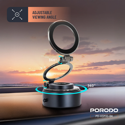 The Porodo Vacuseal MagSafe Magnetic Mount is a versatile and powerful phone holder designed for secure mounting and hands-free convenience. This devi