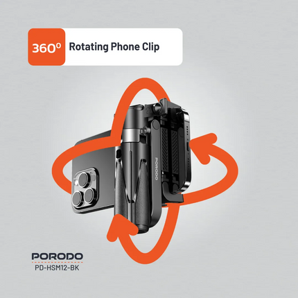 Capture every moment with the Porodo Foldable Selfie Stick, an extremely versatile and durable tool for every photography-loving enthusiast. Made with