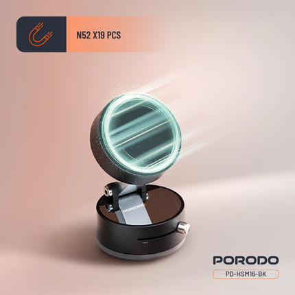 Porodo Multi-Surface MagSafe Mount in black is a unique and secure solution for any mobile device mount. Constructed with ABS + PC materials, the moun