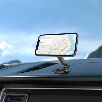 PORODO 360° FOLDABLE DUAL PILOT DISKS N52 MAGSAFE CAR MOUNT - BLACK