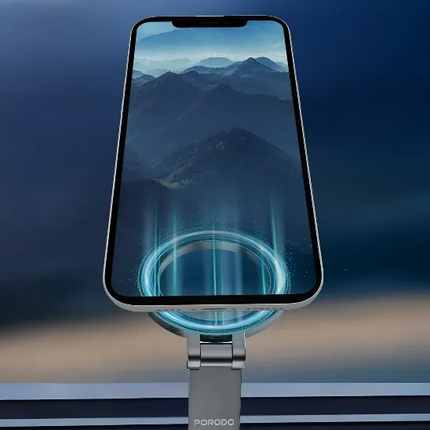 Porodo Maglock Dual Magnet MagSafe Mount is a premium device that keeps devices securely in place. It is constructed using zinc alloy to ensure streng