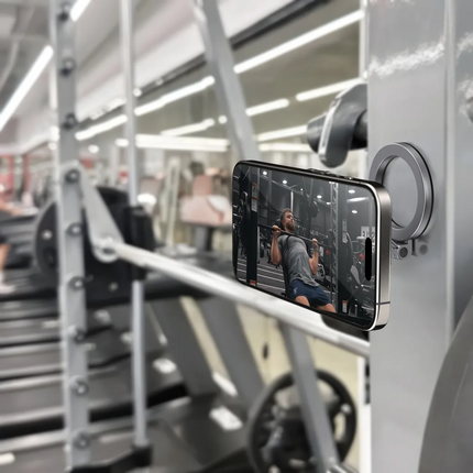 Porodo Maglock Dual Magnet MagSafe Mount is a premium device that keeps devices securely in place. It is constructed using zinc alloy to ensure streng