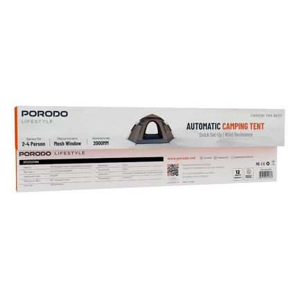 With the Porodo Lifestyle Automatic Camping Tent, enjoy hassle-free outdoor experiences. This tent is expertly built for those who love comfort, and i