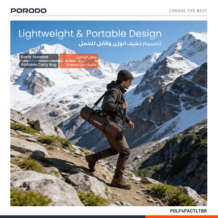 With the Porodo Lifestyle Automatic Camping Tent, enjoy hassle-free outdoor experiences. This tent is expertly built for those who love comfort, and i