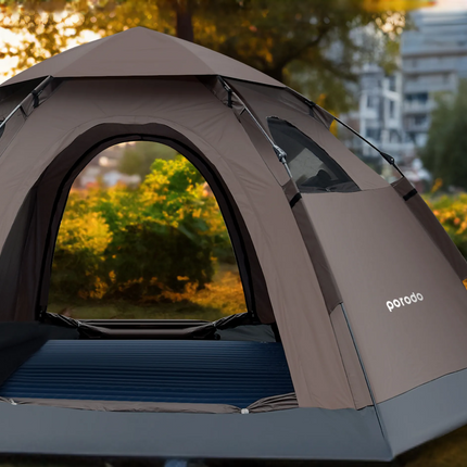 With the Porodo Lifestyle Automatic Camping Tent, enjoy hassle-free outdoor experiences. This tent is expertly built for those who love comfort, and i