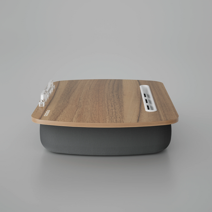 The Porodo Lifestyle Laptop Stand with a Pillow Base is comfortable, functional, and stylish. Its nap-ready panel and cushioned pillow base make it a 