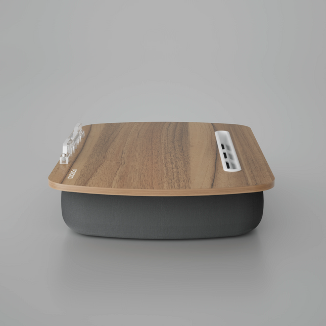 The Porodo Lifestyle Laptop Stand with a Pillow Base is comfortable, functional, and stylish. Its nap-ready panel and cushioned pillow base make it a 
