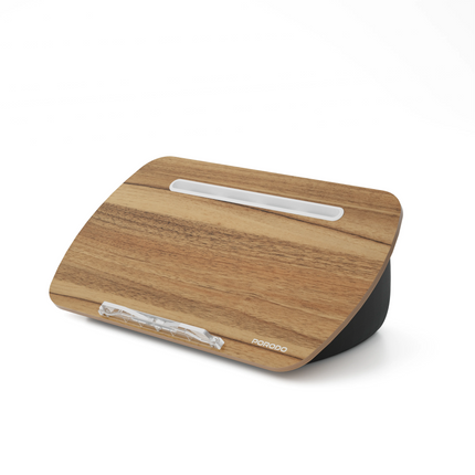 The Porodo Lifestyle Laptop Stand with a Pillow Base is comfortable, functional, and stylish. Its nap-ready panel and cushioned pillow base make it a 