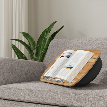 The Porodo Lifestyle Laptop Stand with a Pillow Base is comfortable, functional, and stylish. Its nap-ready panel and cushioned pillow base make it a 