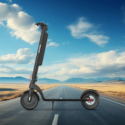 The Porodo Lifestyle Urban Scooter Pro is what you need so as not to get stuck in traffic. This scooter can move up to 32km/h on only 7 hours of charg