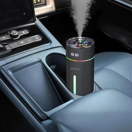 Porodo Lifestyle Scented Car Cool Mini Humidifier – Black