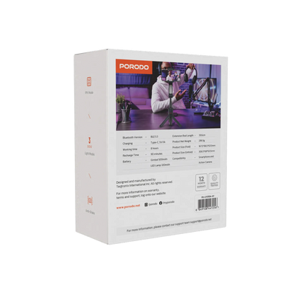 The Porodo 2-Axis Gimbal Stabilizer is crafted to make your videography experience rise to a whole new level and capture incredible footage of profess