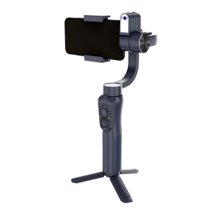 Porodo 3-Axis | Ai Tracker & Light Gimbal stabilizer - The Porodo 3-Axis AI Tracker & Light Gimbal Stabilizer is for those creators who want steadiness in each shot and smooth transitions at every capture