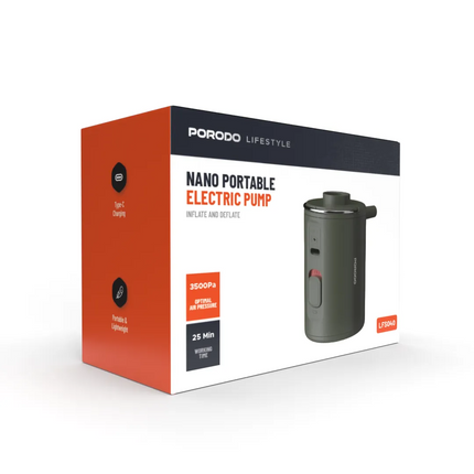 Perform efficient management of your inflatable objects with the help of the Porodo Lifestyle Nano Portable Electric Pump. Outstanding performance and