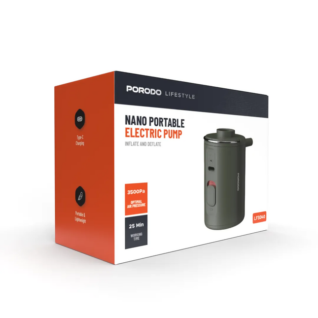 Perform efficient management of your inflatable objects with the help of the Porodo Lifestyle Nano Portable Electric Pump. Outstanding performance and